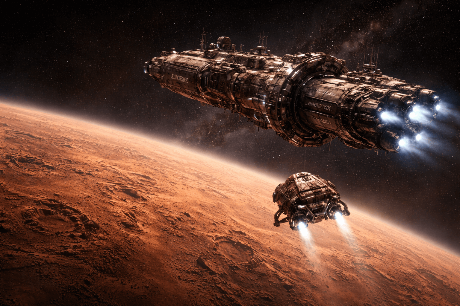 Starting de-orbit burn